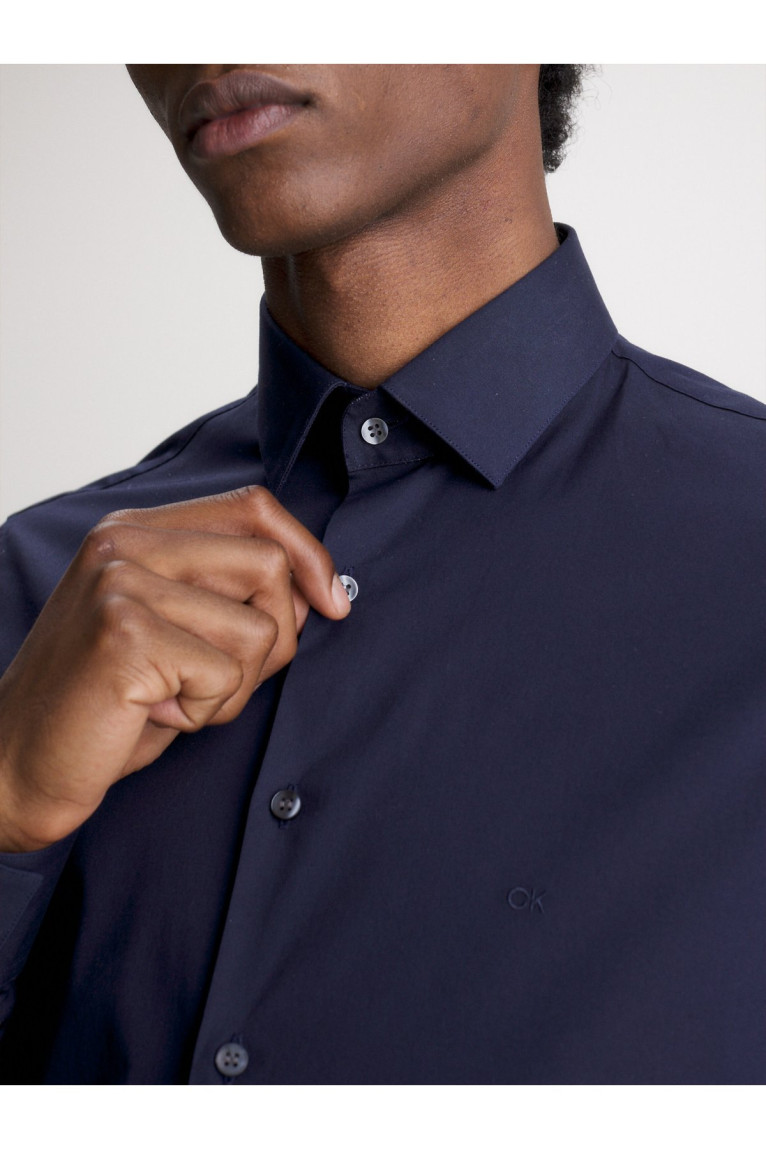 Chemise unie stretch slim fit Calvin klein