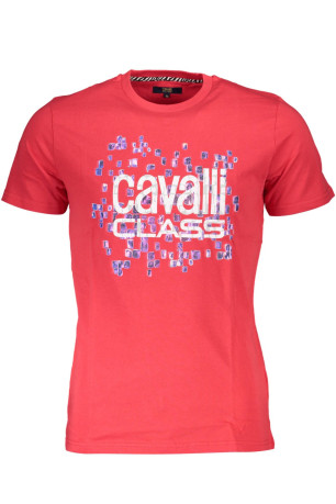 T-shirt manches courtes rouge Cavalli Class