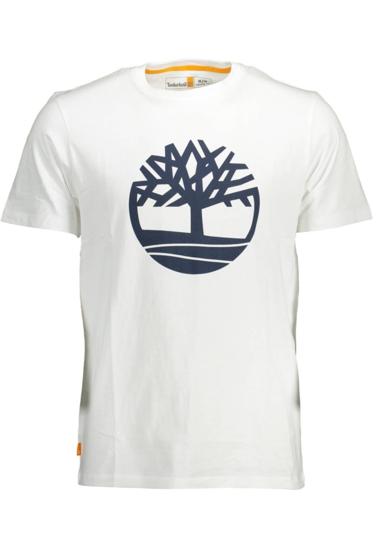 T-shirt à manches courtes en coton blanc Timberland