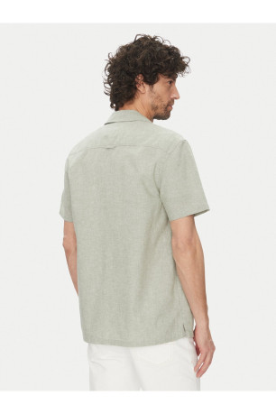 Chemise MC coton et lin Tommy Jeans