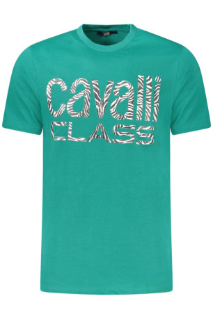 T-shirt manches courtes vert Cavalli Class