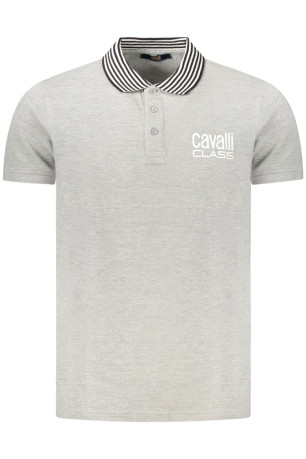 Polo manches courtes gris Cavalli Class