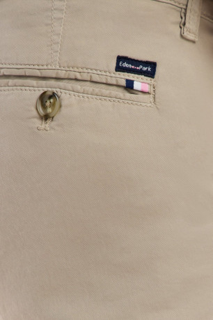 Pantalon chino coton stretch coupe droite Eden park