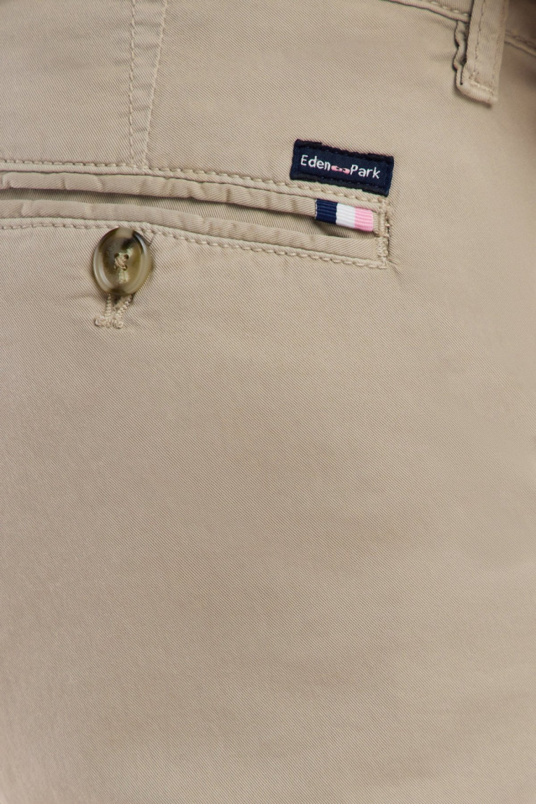 Pantalon chino coton stretch coupe droite Eden park