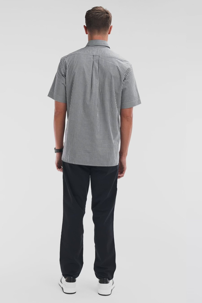 Pantalon chino coton stretch coupe droite Eden park