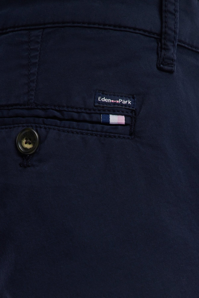 Pantalon chino coton stretch coupe droite Eden park