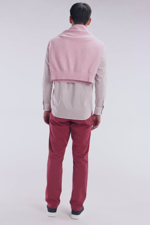Pantalon chino coton stretch coupe droite Eden park