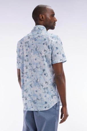Chemise MC coton floral Eden park