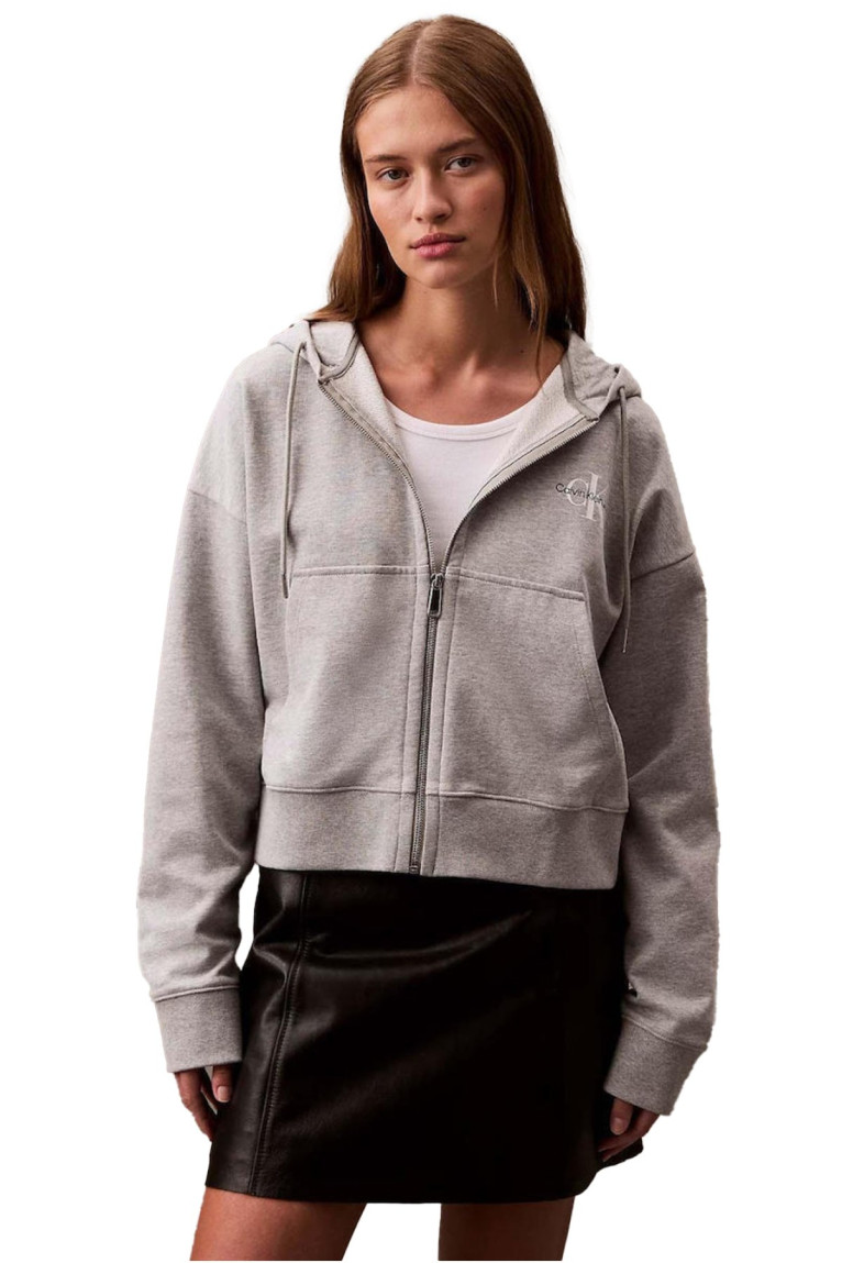 Sweatshirt ML logo coton Calvin klein