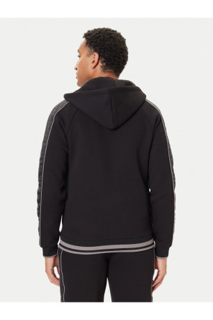 Sweat zippé à capuche logo Guess jeans