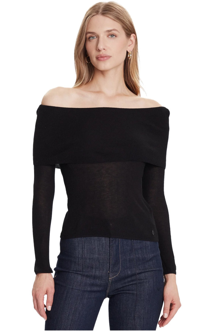 Top ML côtelé Guess jeans