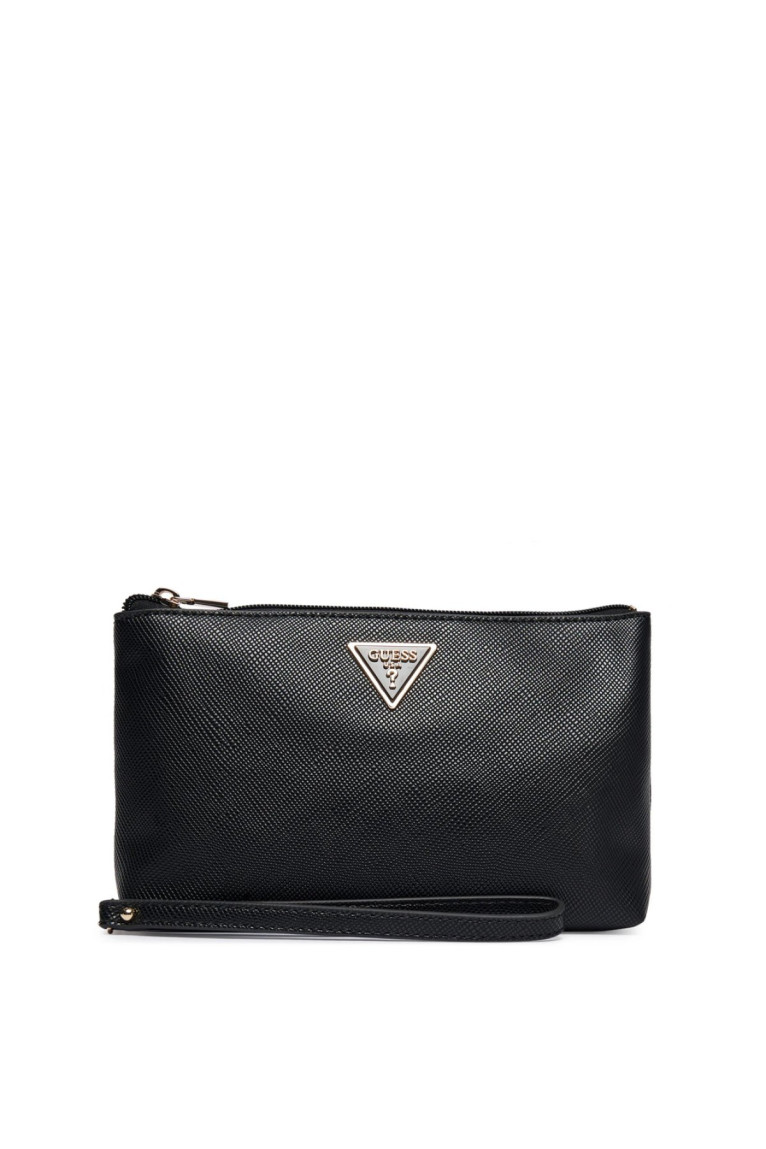 Pochette zippé cuir PU Guess jeans