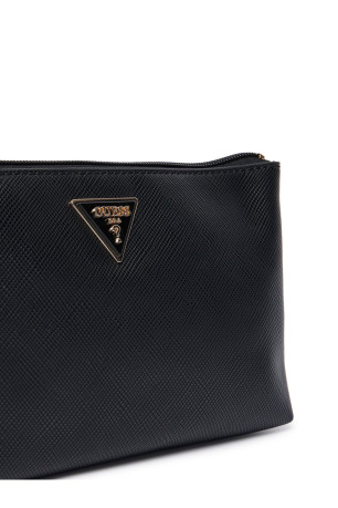 Pochette zippé cuir PU Guess jeans
