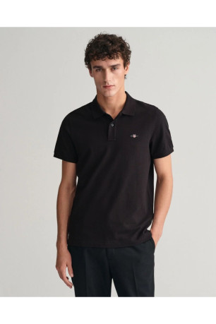 Polo mc logo brodé Gant