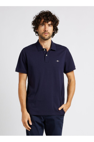 Polo mc logo brodé Gant