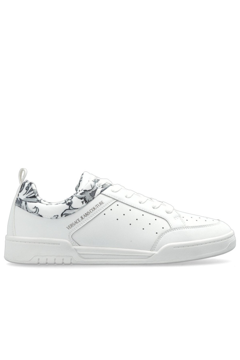 Sneakers plate cuir logo Versace Jeans