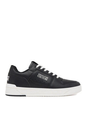 Sneakers plate cuir logo Versace Jeans