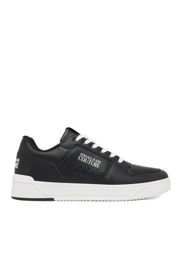 Sneakers plate cuir logo Versace Jeans