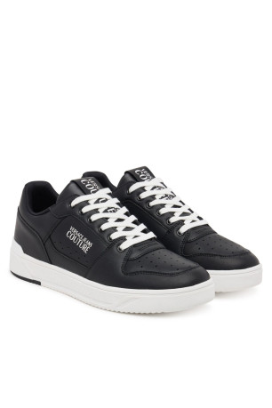Sneakers plate cuir logo Versace Jeans