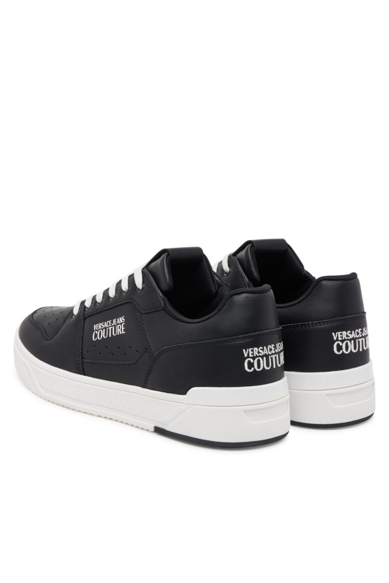 Sneakers plate cuir logo Versace Jeans