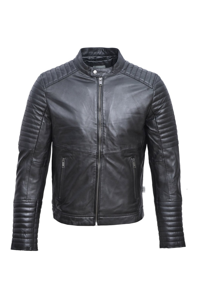 Veste en cuir - LEE COOPER - Bobby - Black Lee cooper