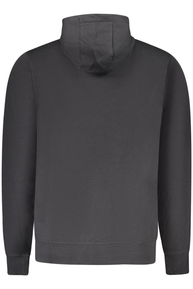Sweat zippé manches longues noir