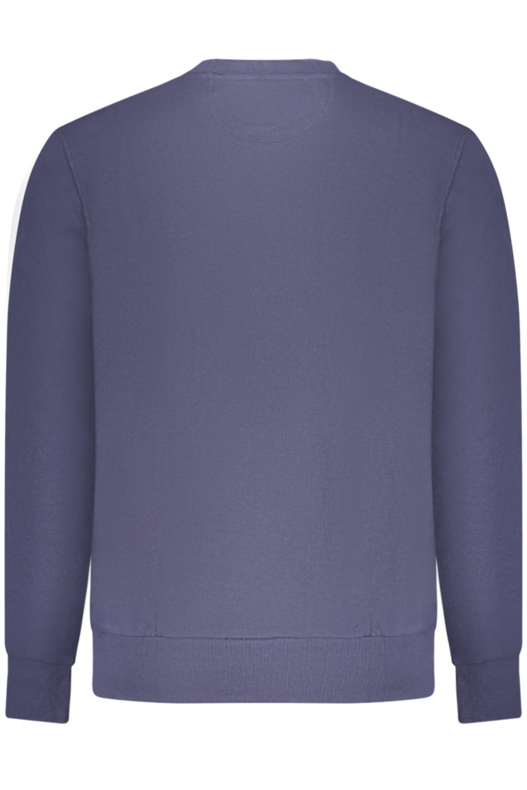 Sweat zippé manches longues bleu