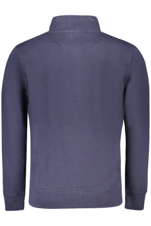 Sweat zippé manches longues bleu