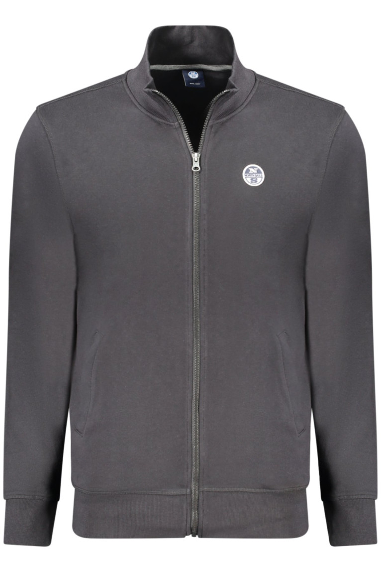 Sweat zippé manches longues noir