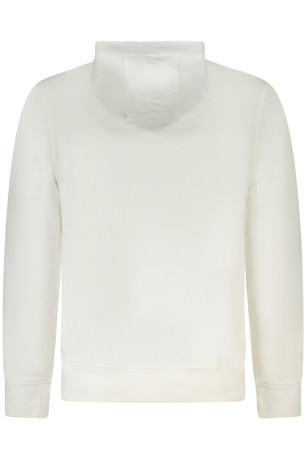 Sweat à capuche zippé manches longues blanc