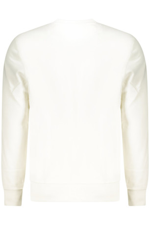 Sweat zippé manches longues blanc