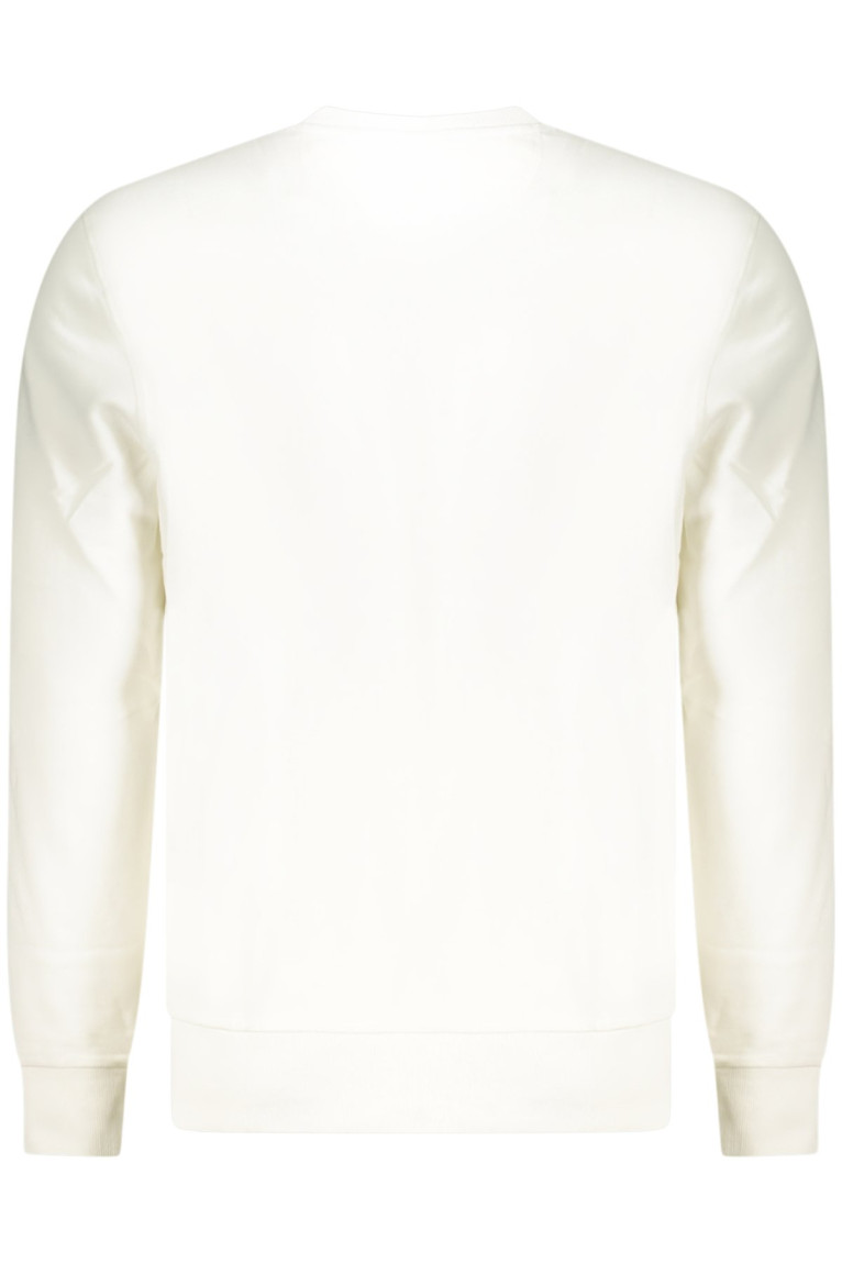 Sweat zippé manches longues blanc