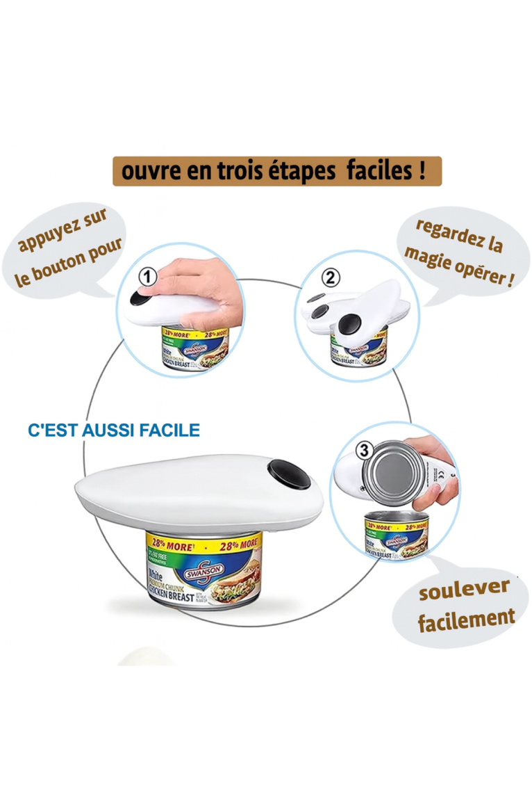 Mini Ouvre-boîte automatique one touch I NEED ME ONE