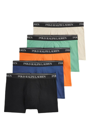 Pack de 5 boxers coton stretch Ralph lauren