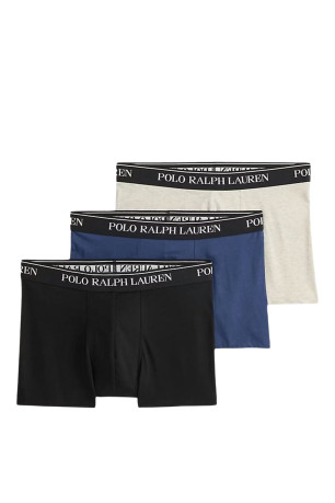 Tripack boxers coton stretch Multicolore Ralph lauren