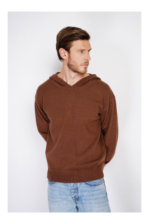 Pull large à capuches à côtes ML C&JO ROYAL CASHMERE