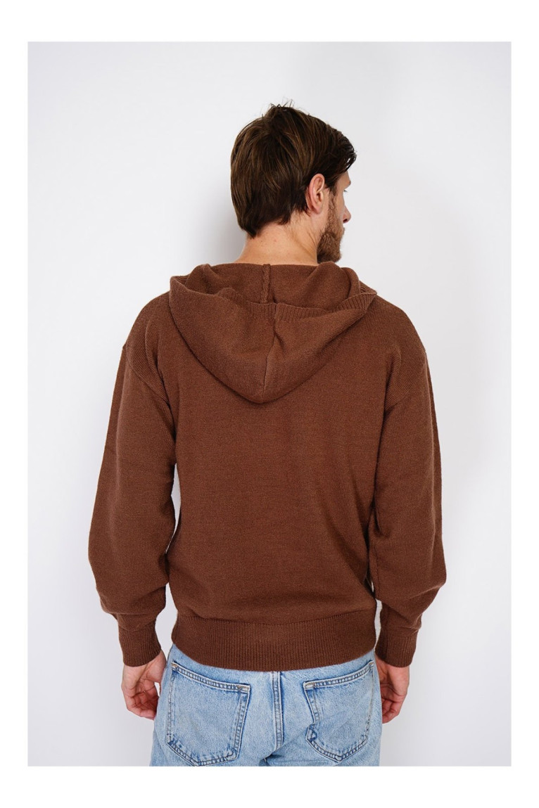 Pull large à capuches à côtes ML C&JO ROYAL CASHMERE