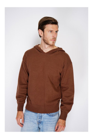 Pull large à capuches à côtes ML C&JO ROYAL CASHMERE