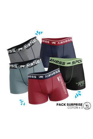 Lot de 3 boxers Uni Airness