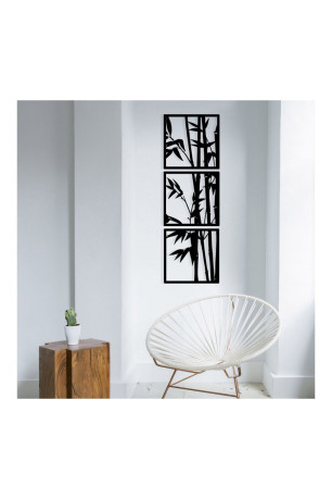 Accessoire mural décoratif en métal - Noir Wall addiction