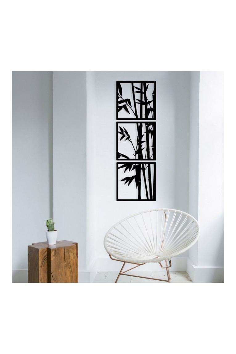 Accessoire mural décoratif en métal - Noir Wall addiction