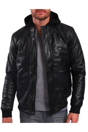 Veste en cuir - LEE COOPER - Benedeton - Black Lee cooper