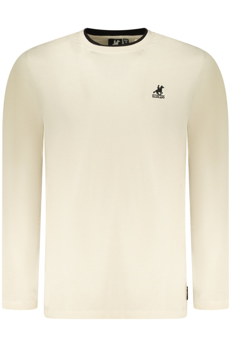 T-shirt beige à manches longues pour homme US GRAND U.S. GRAND