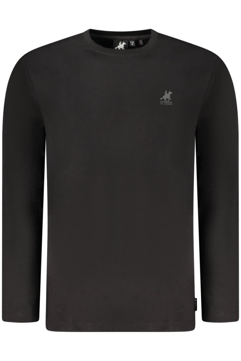 T-shirt noir à manches longues pour homme US GRAND U.S. GRAND