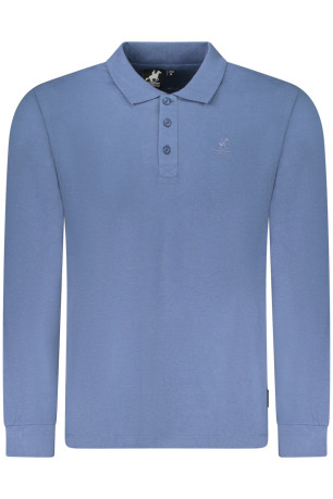 Polo US Grand à manches longues pour homme, bleu U.S. GRAND