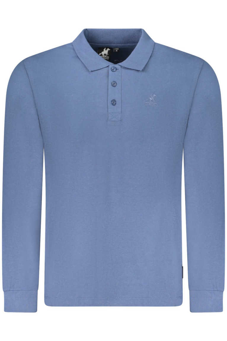 Polo US Grand à manches longues pour homme, bleu U.S. GRAND
