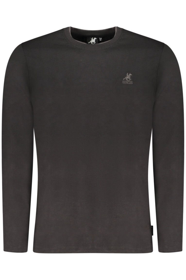 T-shirt noir à manches longues pour homme US GRAND U.S. GRAND