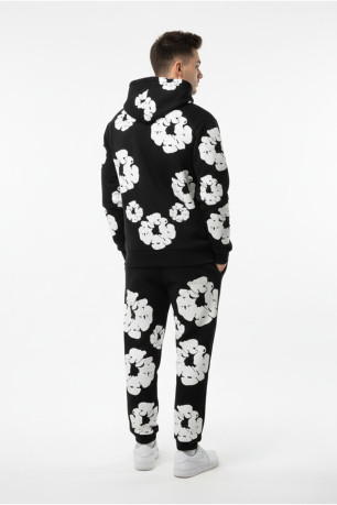 Ensemble uni motif fleur Invictus Paris