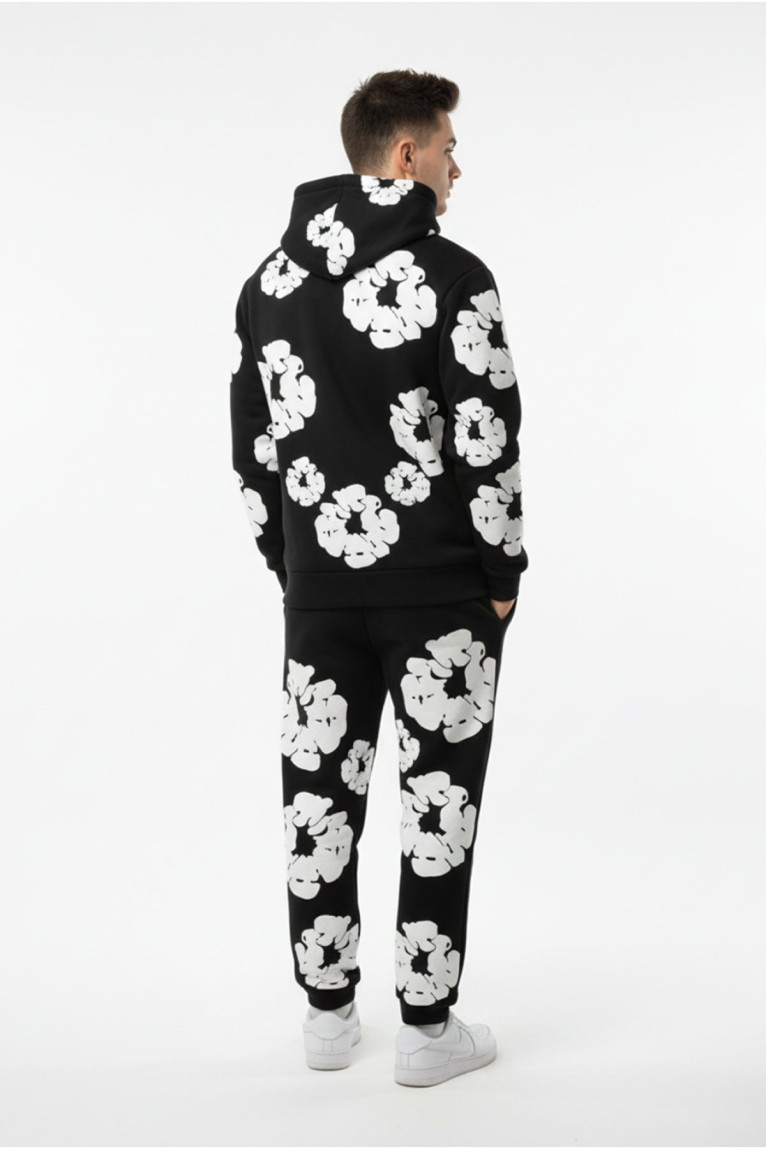 Ensemble uni motif fleur Invictus Paris