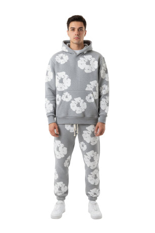 Ensemble uni motif fleur Invictus Paris